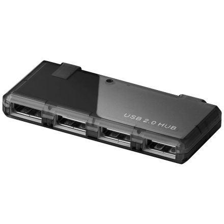 Goobay USB 2.0 Hub 4 port fekete (95670)