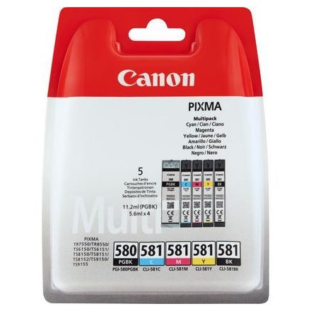 Canon PGI-580BK/CLI-581 BK/C/M/Y patron multipack  (2078C005)