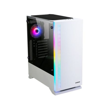 Zalman S5 White táp nélküli ablakos ház fehér