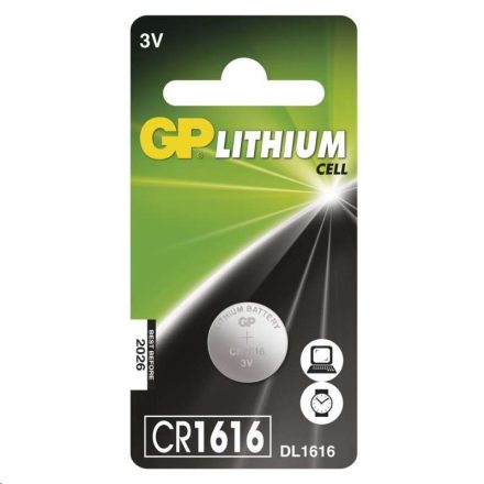 GP CR1616 Lithium gombelem 3V (B15601)