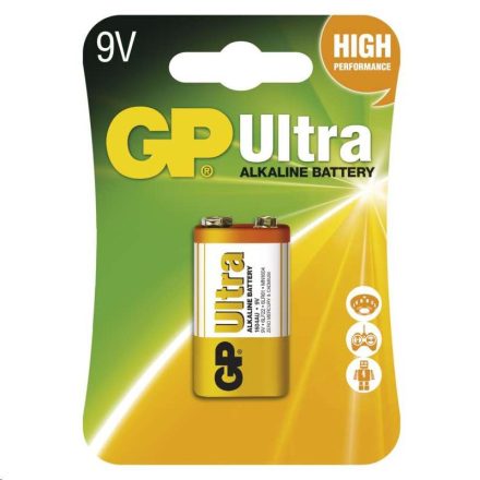 GP 9V Ultra Alkáli elem (1db/blister)  (B1951)