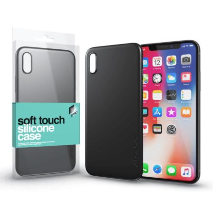 Xprotector Soft Touch Silicone Apple iPhone X tok fekete (114304)