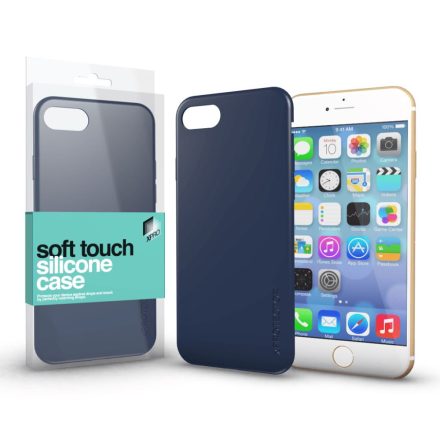 Xprotector Soft Touch Silicone Apple iPhone 7/8 tok sötétkék  (114334)