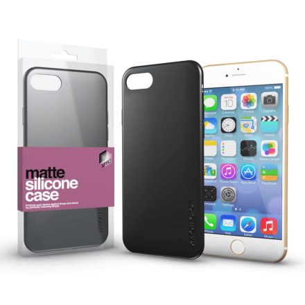 Xprotector Matte Apple iPhone 6 / 6S szilikon hátlaptok fekete (113417)