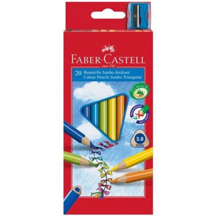 Faber-Castell Junior színes ceruza 20db-os, hegyezővel (116520)