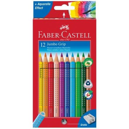 Faber-Castell Jumbo színes ceruza szett hegyezővel 12db-os (110912)