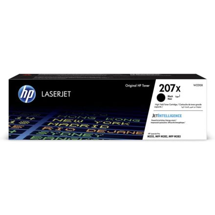 HP 207X nagy kapacitású LaserJet tonerkazetta fekete (W2210X)