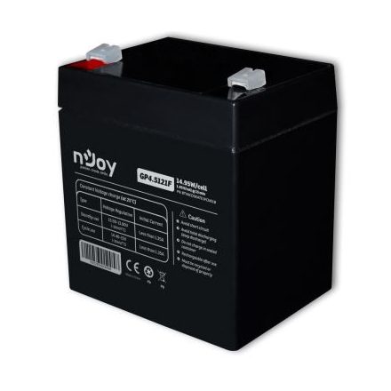 NJOY GP4.5121F (12V/4.5Ah, T1/F1, zárt, gondozás mentes, AGM) akkumulátor