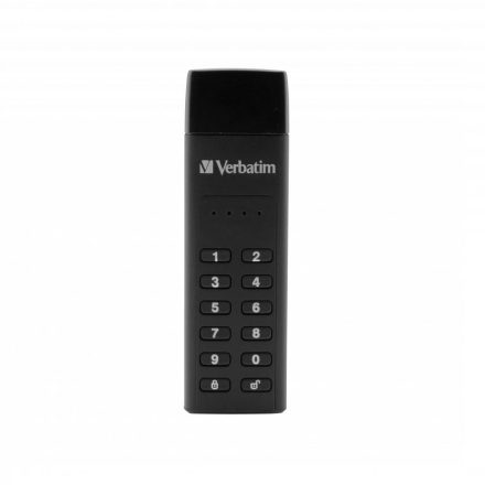 Pen Drive 128GB Verbatim Keypad Secure fekete USB 3.0 (49429)