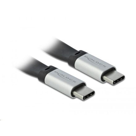 Delock USB 3.2 Gen 2 FPC lapos kábel USB Type-C - USB Type-C 22 cm PD 3 A E-Marker (85926)