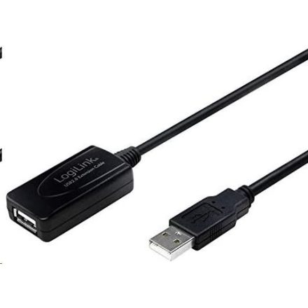 LogiLink UA0143 USB 2.0 hosszabbító kábel fekete 10m