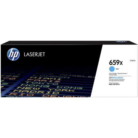 HP 659X nagy kapacitású LaserJet tonerkazetta ciánkék (W2011X)