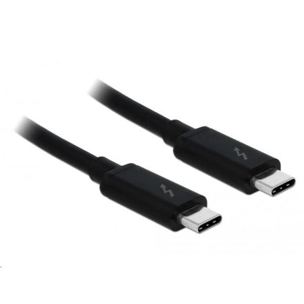 Delock 84847 Thunderbolt 3 USB-C összekötő kábel, 2 m, fekete