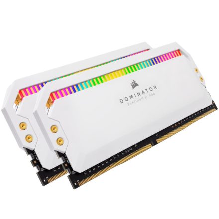 16GB 3200MHz DDR4 RAM Corsair Dominator Platinum RGB fehér CL16 (2x8GB) (CMT16GX4M2Z3200C16W)