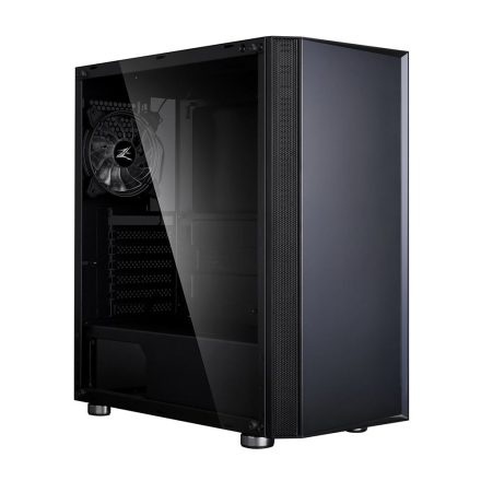 Zalman R2 Black táp nélküli ablakos ház fekete