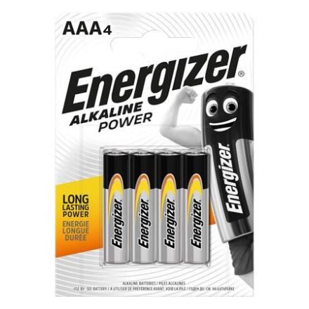 Energizer Alkaline Power AAA mini ceruzaelem (4db/csomag)  (E300132607/E300132603)