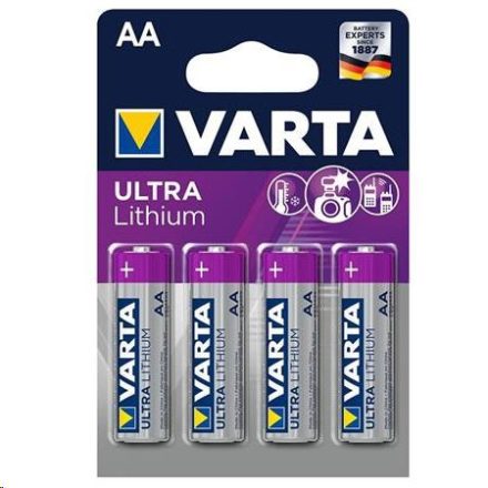 Varta Ultra Lithium AA elem (4db/csomag) (6106301404)