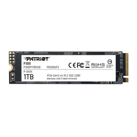 1TB Patriot P300 M.2 SSD meghajtó (P300P1TBM28)