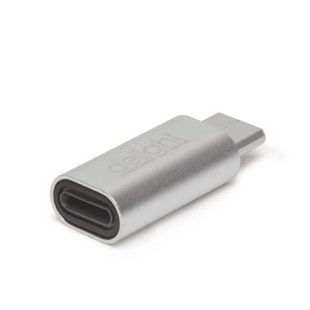 Delight Type-C - iPhone Lightning adapter ezüst (55448B)