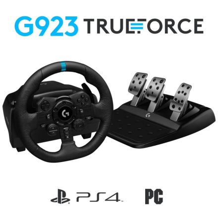 Logitech G923 TrueForce szimulátor-versenykormány PS5/PS4/PC fekete (941-000149)