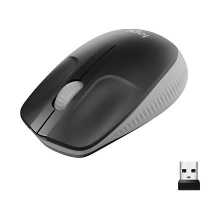 Logitech M190 teljes méretű vezeték nélküli optikai egér sötétszürke-fekete (910-005905)