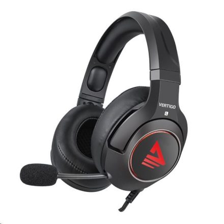 Savio Vertigo gaming headset fekete