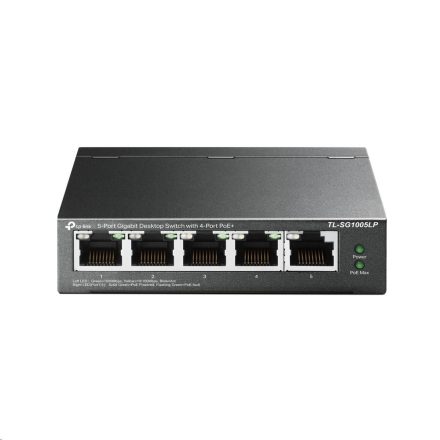 TP-Link TL-SG1005LP 10/100/1000Mbps 5 portos PoE+ switch