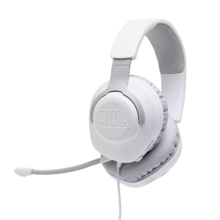 JBL Quantum 100 gamer headset fehér (JBLQUANTUM100WHT)