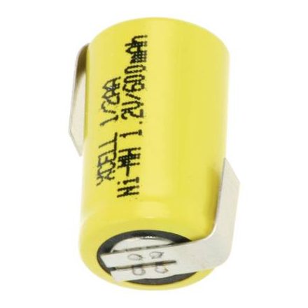 Forrfüles NiMH akku ZULF XCell 1/2 AA, X1/2AA600-LF 1.2 V 600 mAh (O x Ma) 14.5 mm x 25.5 mm