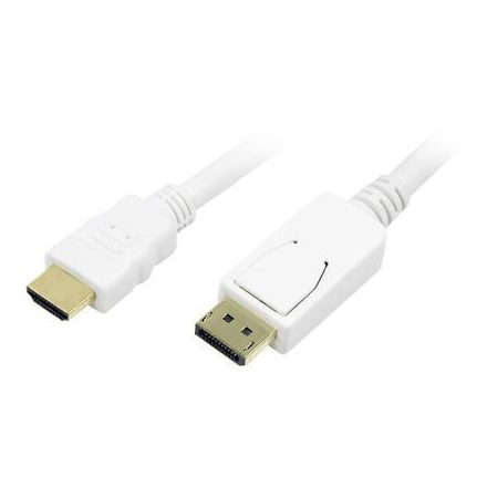 DisplayPort - HDMI átalakító kábel [1x DisplayPort dugó - 1x HDMI dugó] 2 m LogiLink CV0055