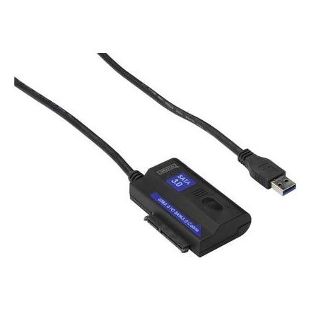 USB kábel 1x USB 3.0 dugó A - 1x 1.20 m Fekete Digitus