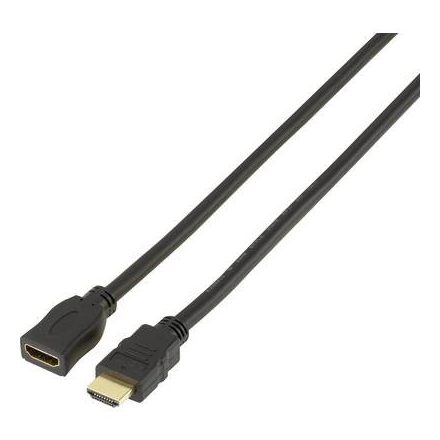 SpeaKa Professional HDMI Hosszabbítókábel [1x HDMI dugó - 1x HDMI alj] 1.00 m Fekete