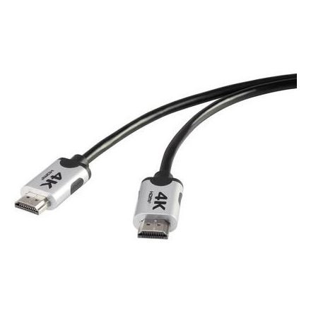 Prémium HDMI 4k/Ultra-HD Csatlakozókábel[1x HDMI dugó - 1x HDMI dugó]1.00 mFeketeSpeaKa Professional