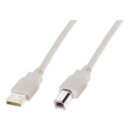 USB kábel 1x USB 2.0 dugó A - 1x 3 m Bézs Digitus