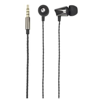 Renkforce Sztereo headset In Ear Headset Fekete (fémes)