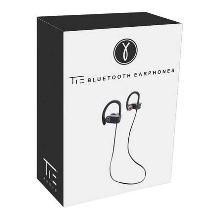 Tie Studio Bluetooth 4.1 Sport Bluetooth® Sport In Ear fejhallgató In Ear Headset, Hangerő szabályozás, Izzadásálló Fekete