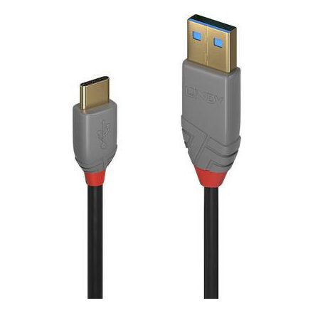LINDY USB 2.0 Csatlakozókábel [1x USB 2.0 dugó, A típus - 1x USB-C™ dugó] 1.00 m Fekete