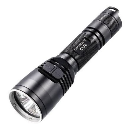 UV-LED-es zseblámpa, elemes, 440 lm, fekete, NiteCora CU6