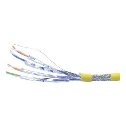 Hálózati kábel CAT 7 S/FTP 8 x 0.32 mm2 Sárga VOKA Kabelwerk 170202-21 méteráru
