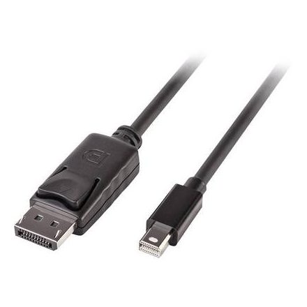 LINDY Kijelző csatlakozó Csatlakozókábel [1x DisplayPort dugó - 1x Mini DisplayPort dugó] 2.00 m Fekete