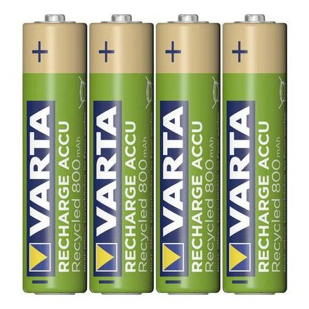 Mikroakku AAA NiMH Varta Recycled Ready to Use 800 mAh 1.2 V 4 db