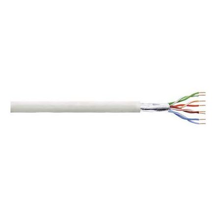 CAT5e F/UTP hálózati kábel, szereletlen, dugó nélküli 4 x 2 x 0.205 mm2 100m, szürke LogiLink CPV001