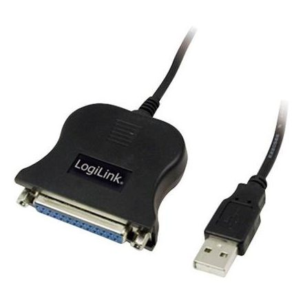 USB 1.1 / párhuzamos portos kábel, 1,8 m, fekete, LogiLink UA0054