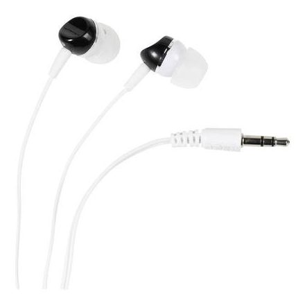 Vivanco SR 3 BLACK HiFi In Ear fejhallgató In Ear Fehér, Fekete