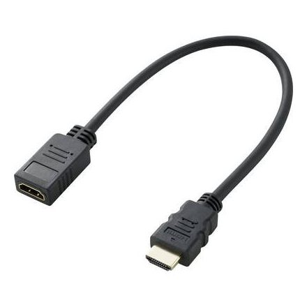 SpeaKa Professional HDMI Hosszabbítókábel [1x HDMI dugó - 1x HDMI alj] 30.00 cm Fekete