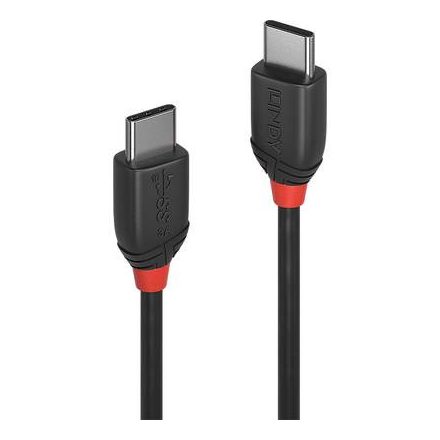 LINDY USB 3.1 (Gen 2) Csatlakozókábel [1x USB-C™ dugó - 1x USB-C™ dugó] 1.00 m Fekete