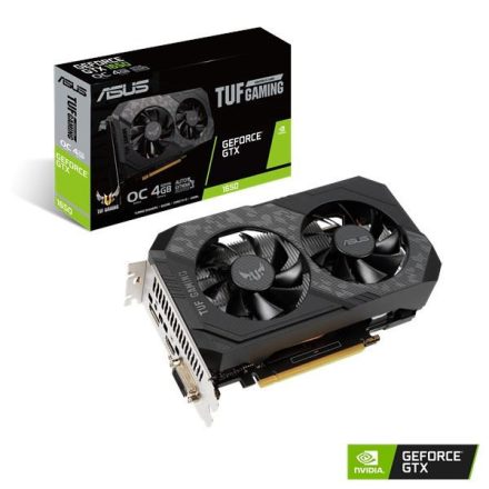 ASUS GeForce GTX 1650 4GB TUF Gaming V2 OC videokártya (TUF-GTX1650-O4GD6-P-V2-GAMING)