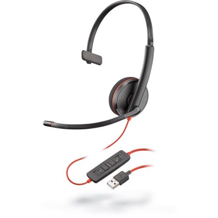 Poly Blackwire 3210 USB-A mono headset (209744-201)