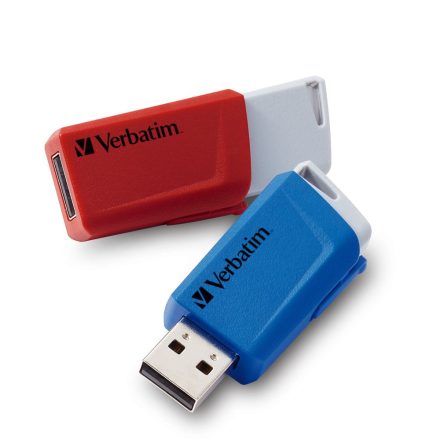 Pen Drive 32GB Verbatim Store 'n' Click USB 3.2 Gen 1 piros-kék 2db/cs (49308)